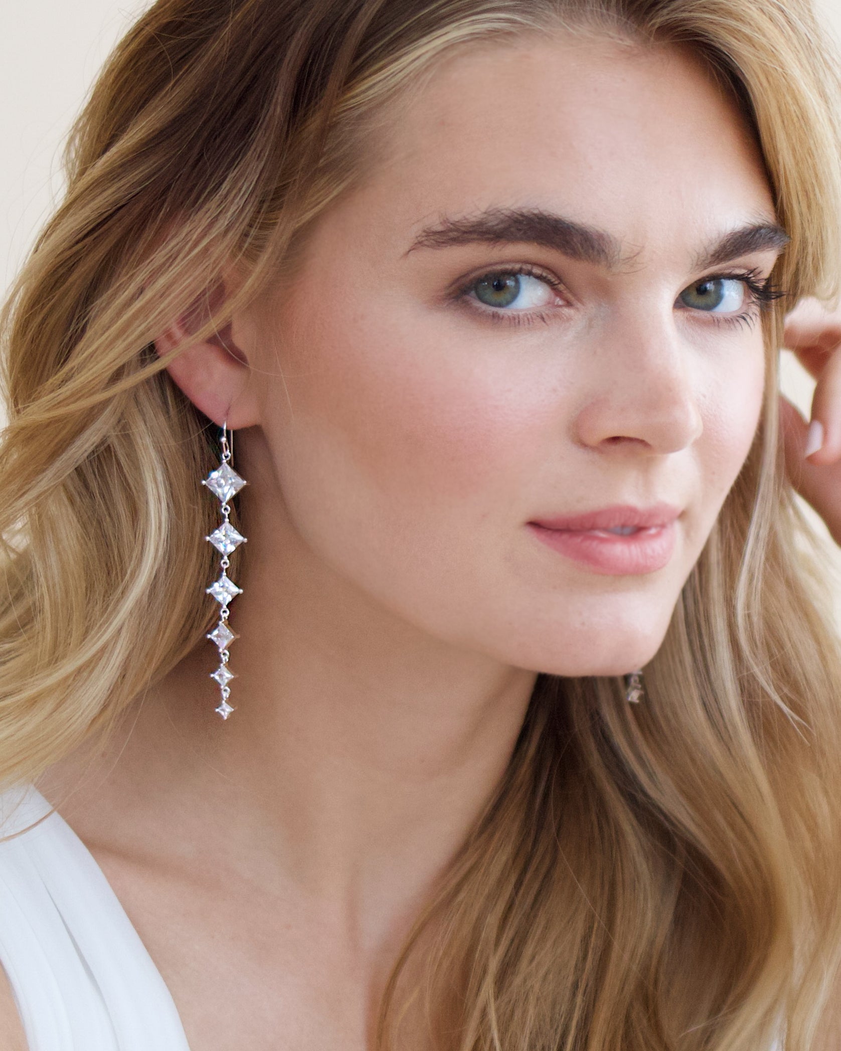 Anabella CZ Duster Earrings