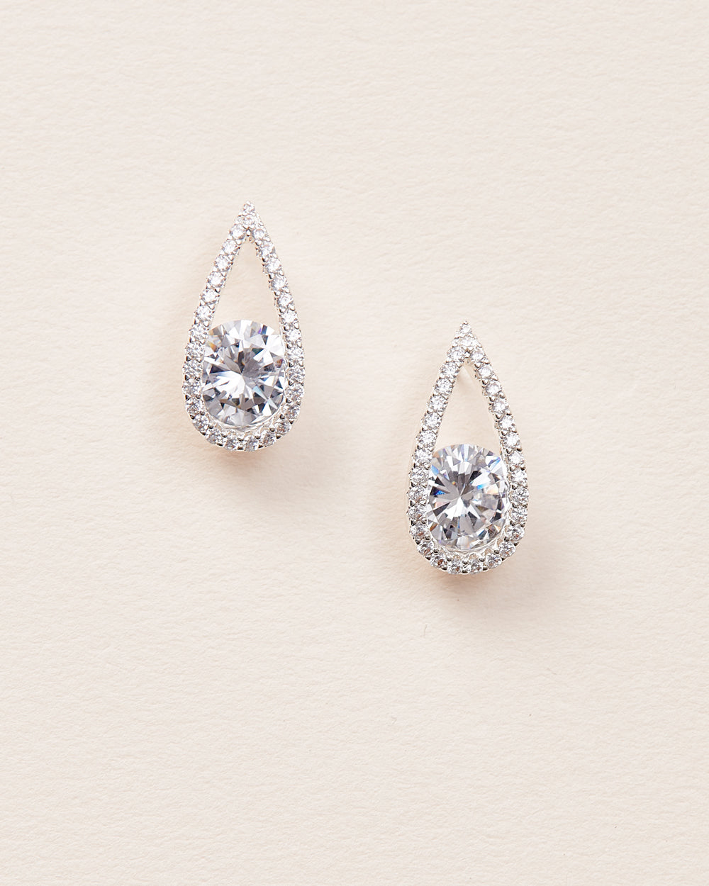 Marlowe CZ Teardrop Studs