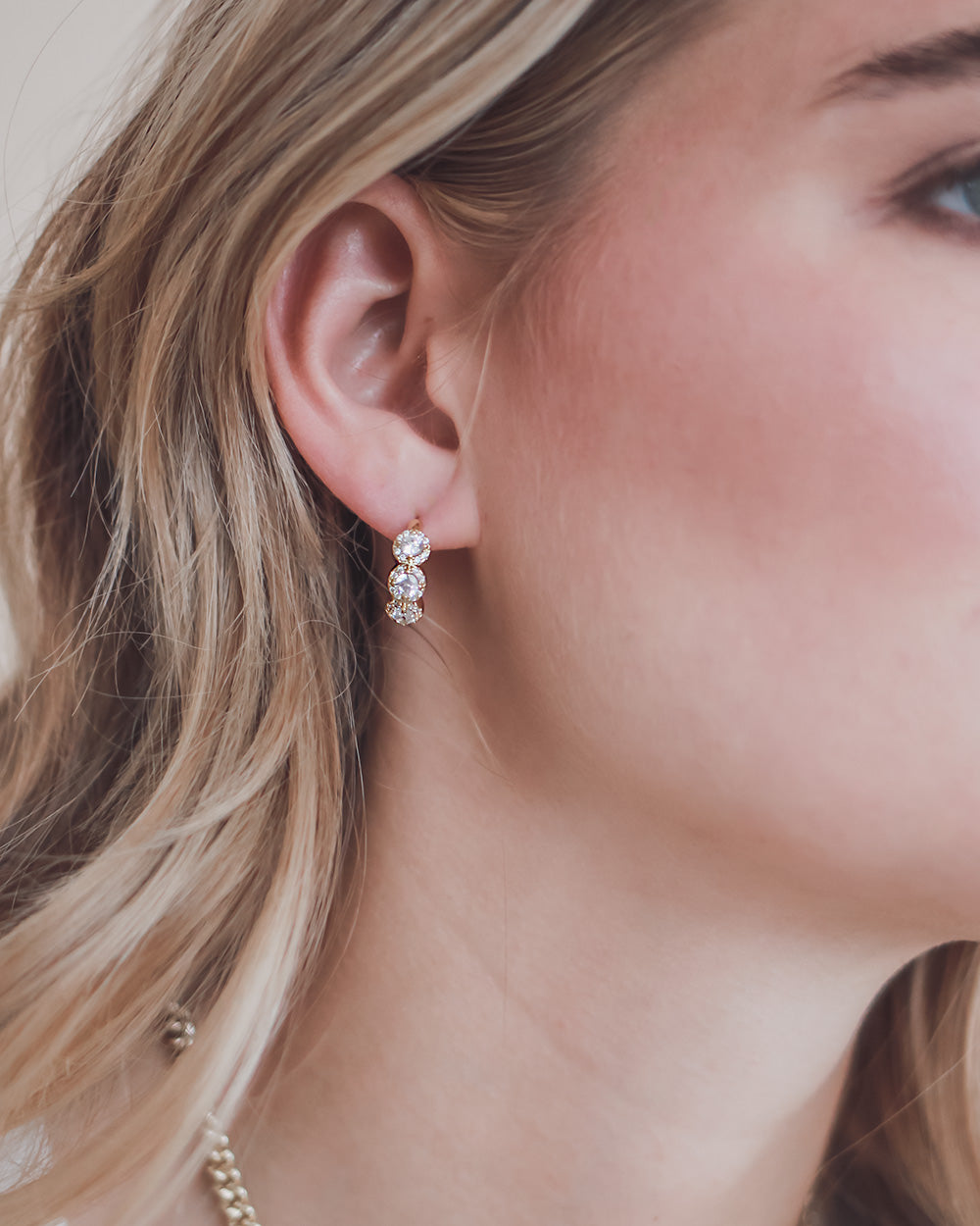 Jenn CZ Hoop Earrings