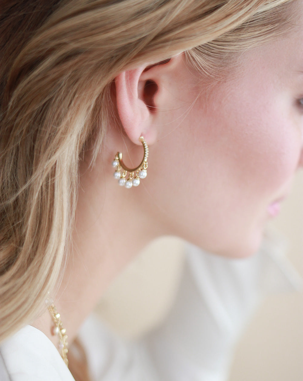 Colette Pearl Hoops