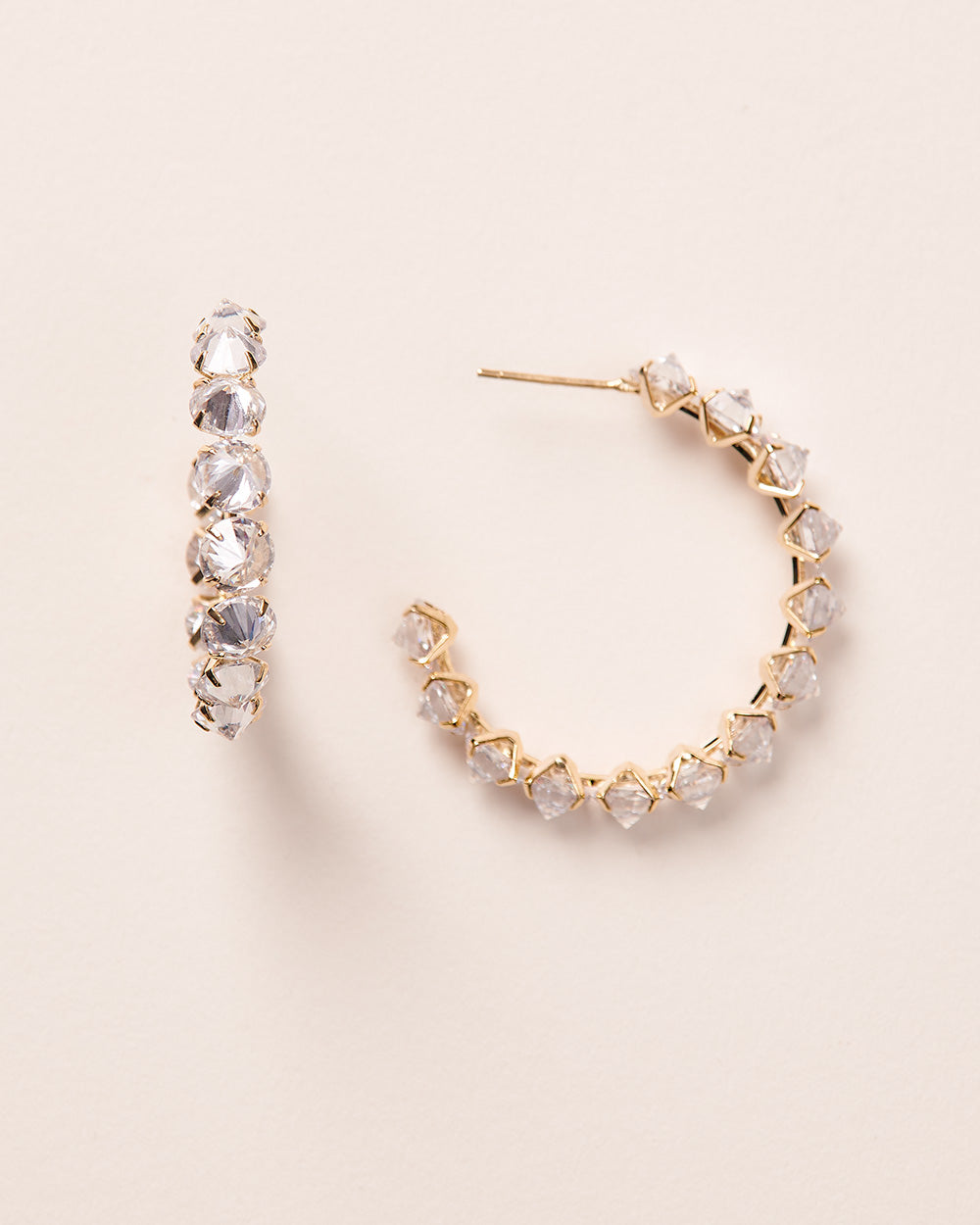 Kora Crystal Hoop Earrings