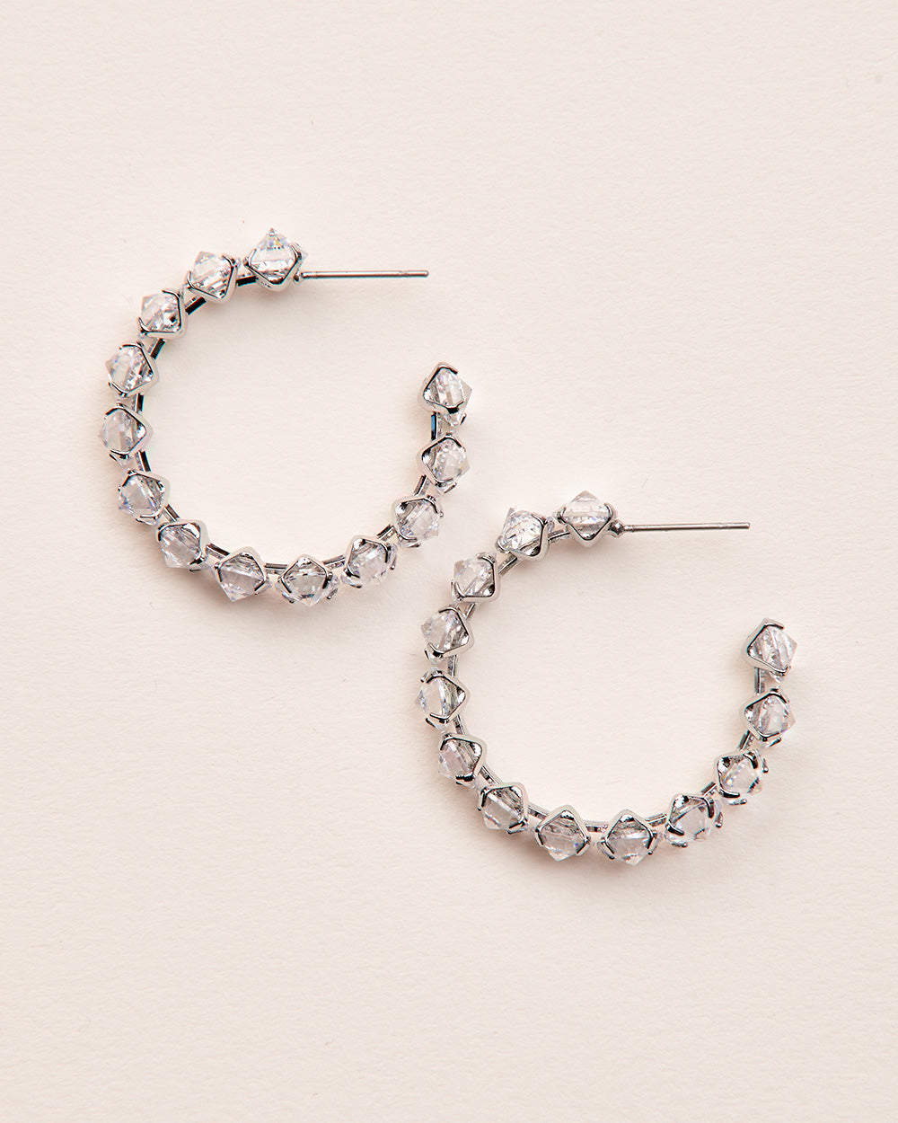 Kora Crystal Hoop Earrings