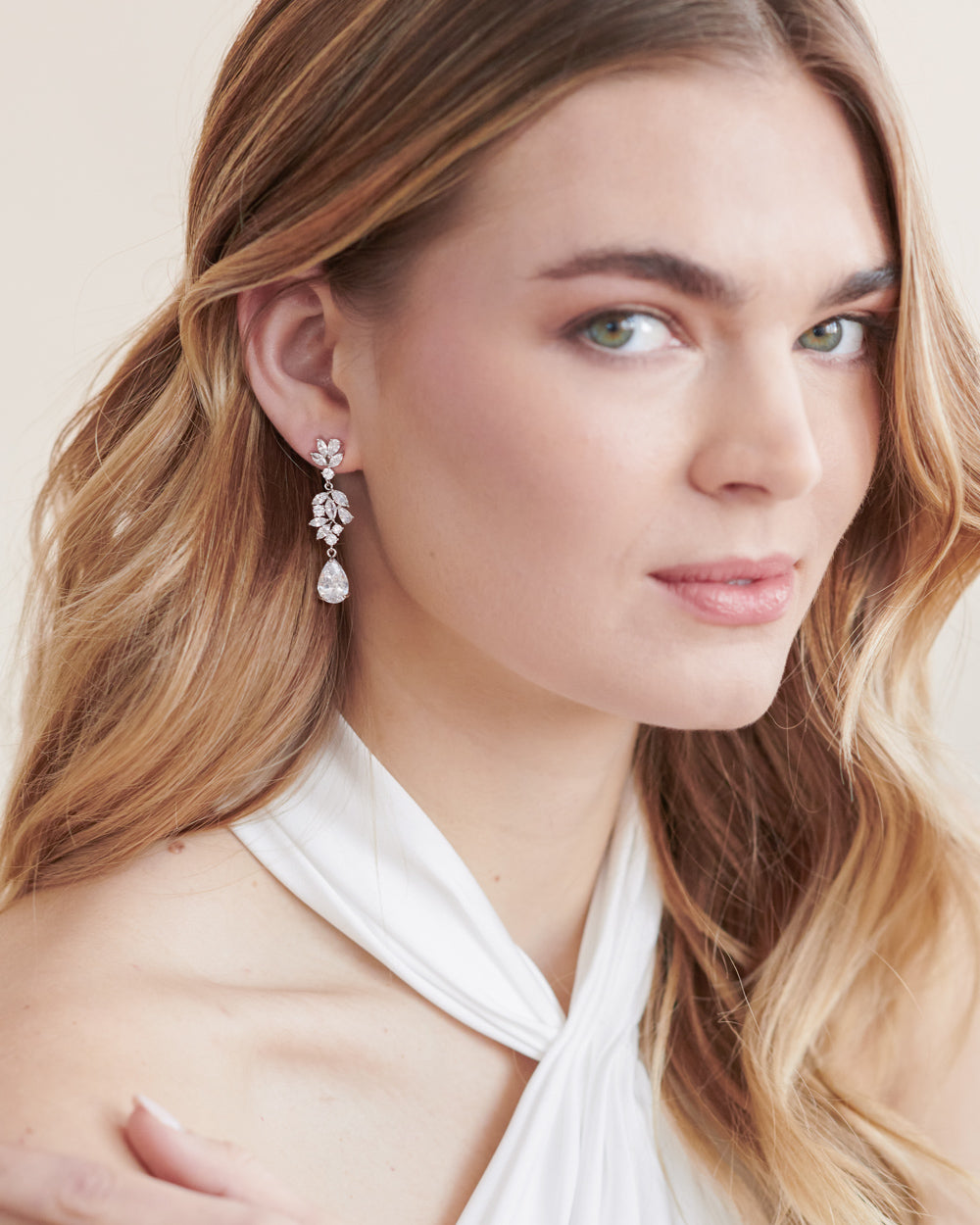 Helena CZ Dangle Earrings