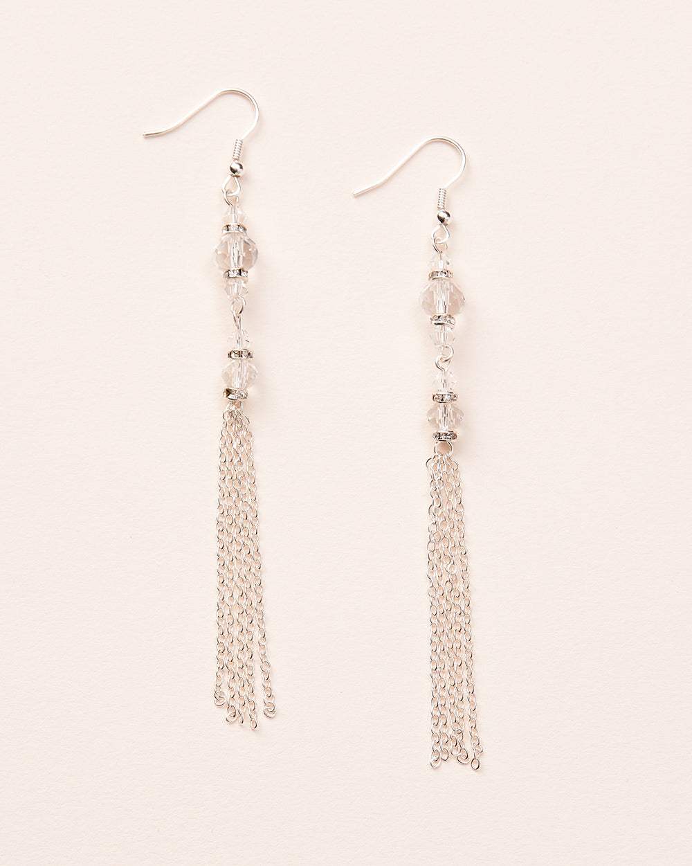 Crystal & Chain Duster Earrings