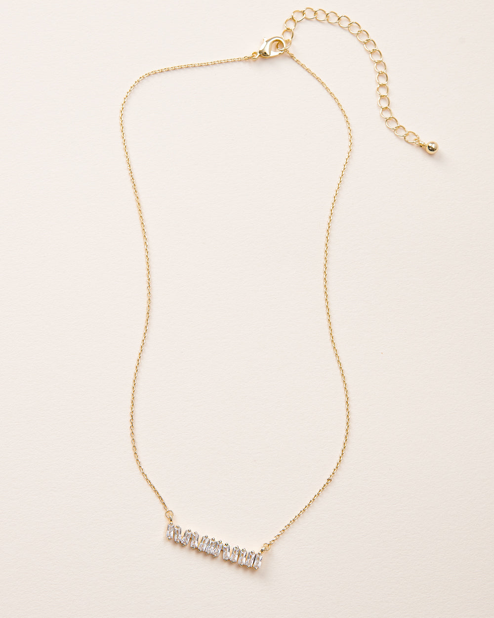 Amira Baguette Bar Necklace