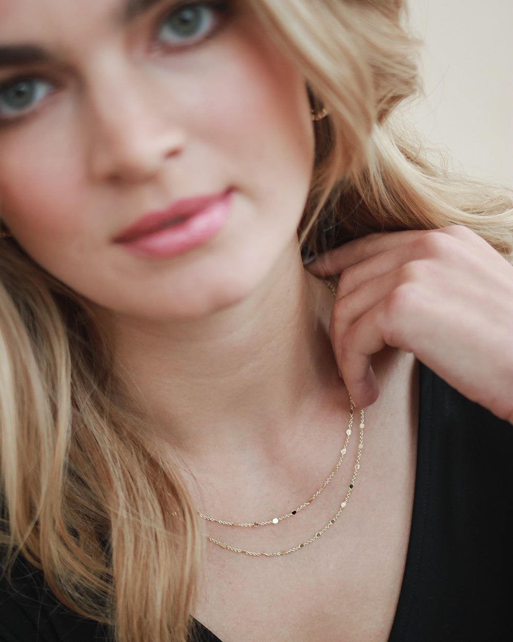 Lucia Double Chain Necklace