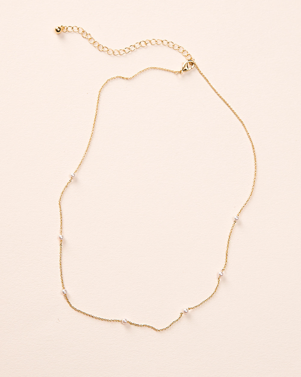 Delicate Scattered Pearl Necklace