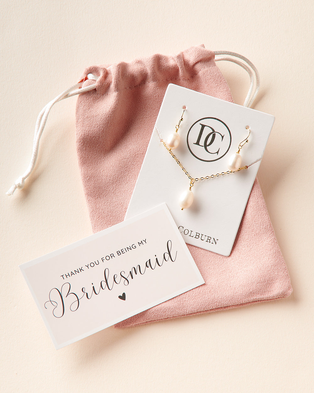 Simple Pearl Bridesmaid Gift Set