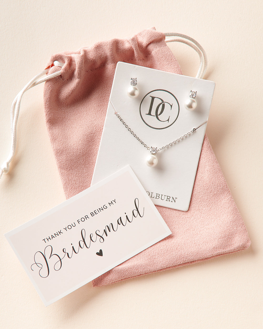 Justine Pearl Bridesmaid Gift Set