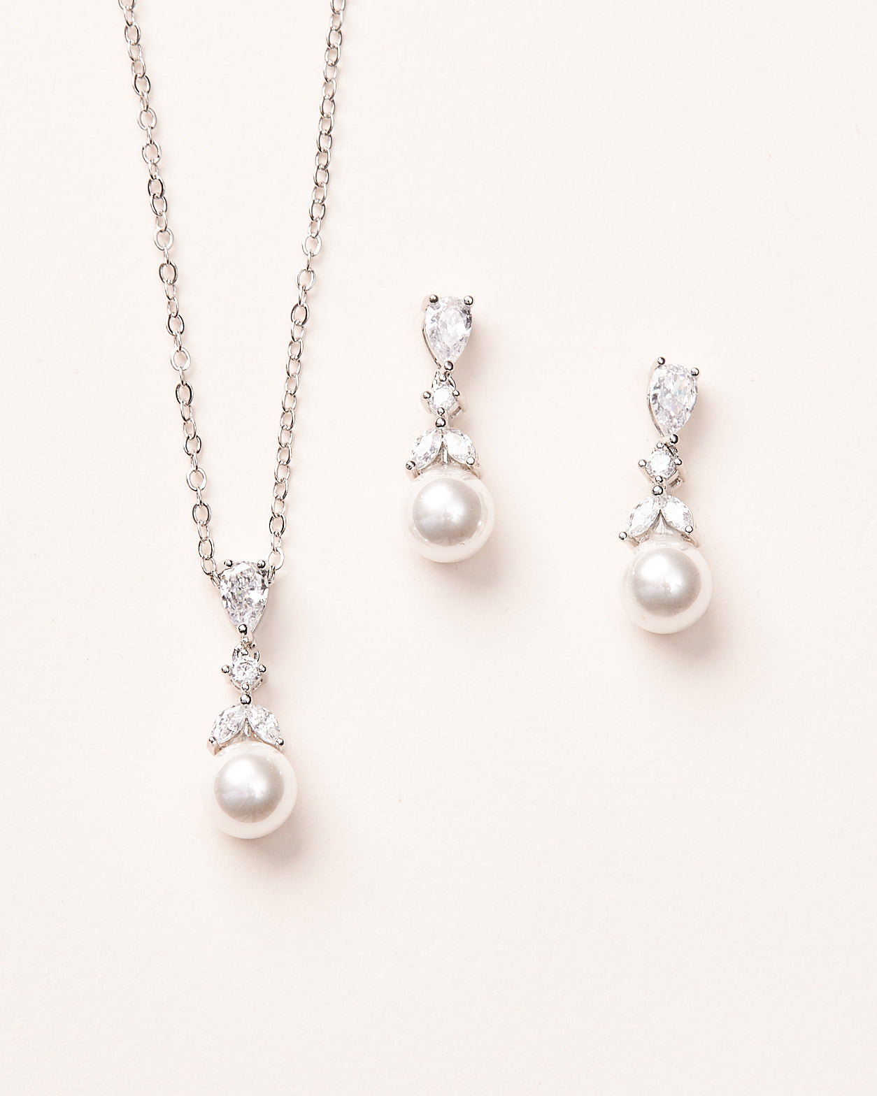 Kelsey Pearl Drop Jewelry Set