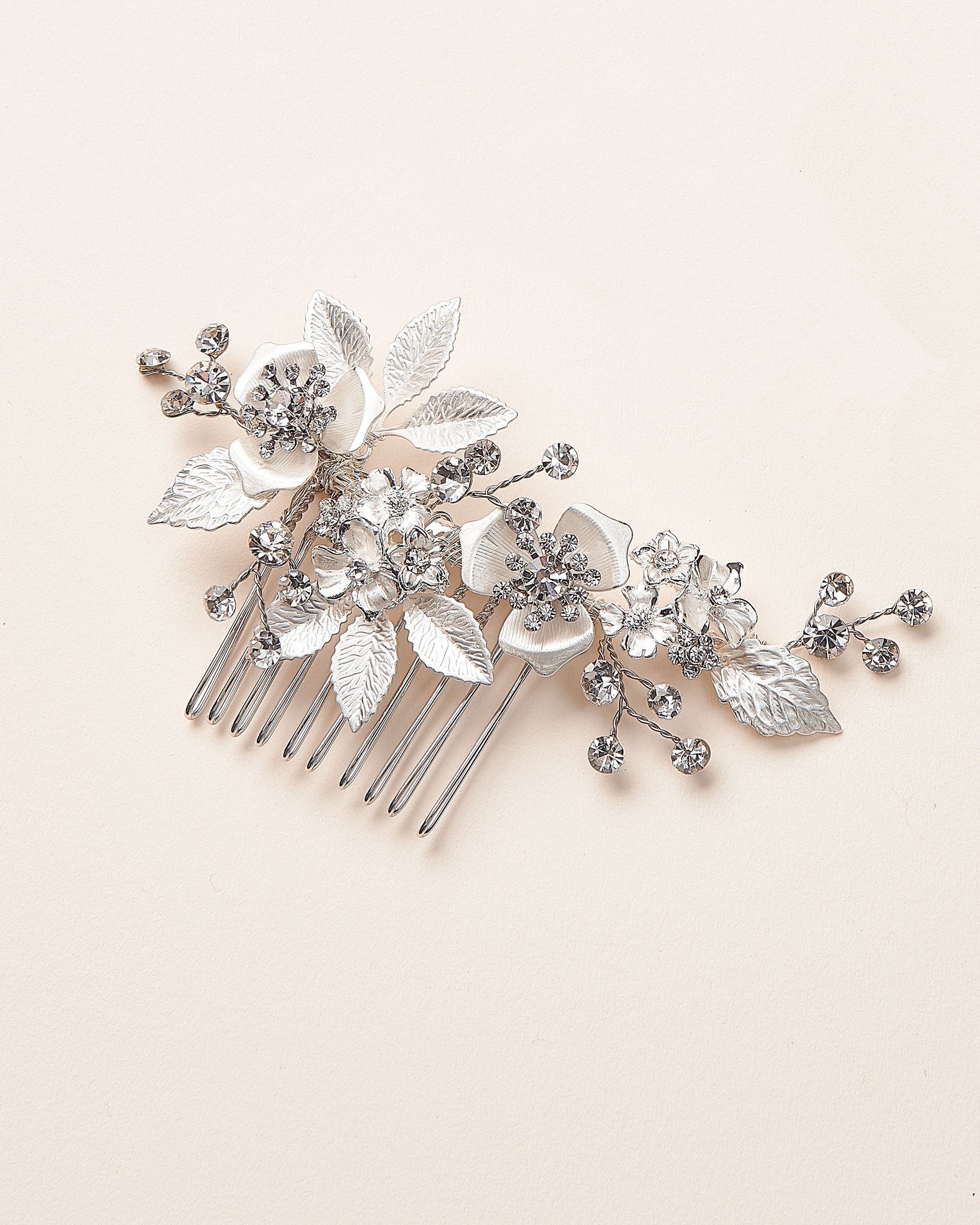 Kacie Floral Bridal Comb