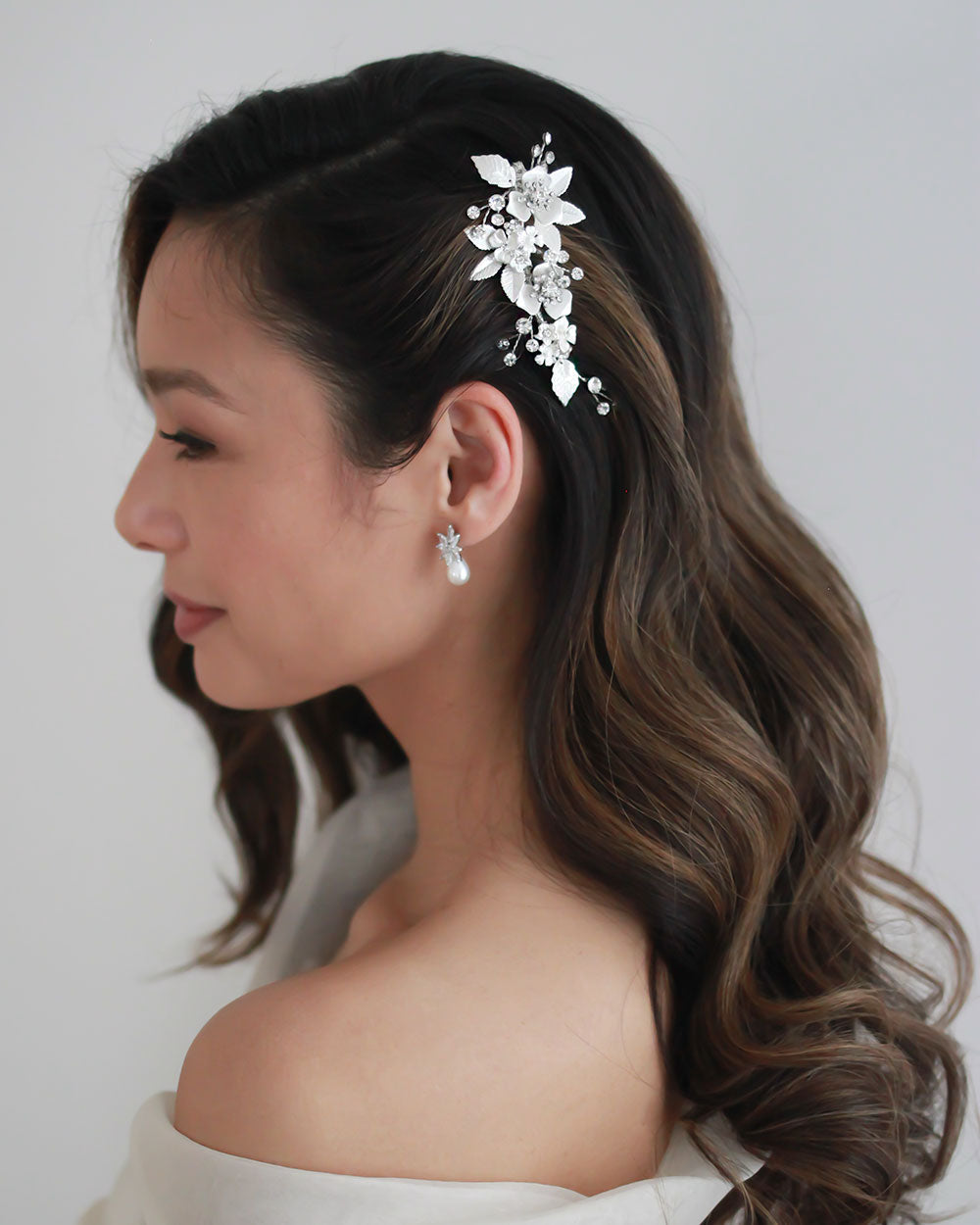 Kacie Floral Bridal Comb