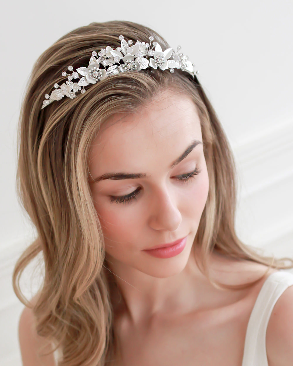 Kacie Floral Wedding Tiara