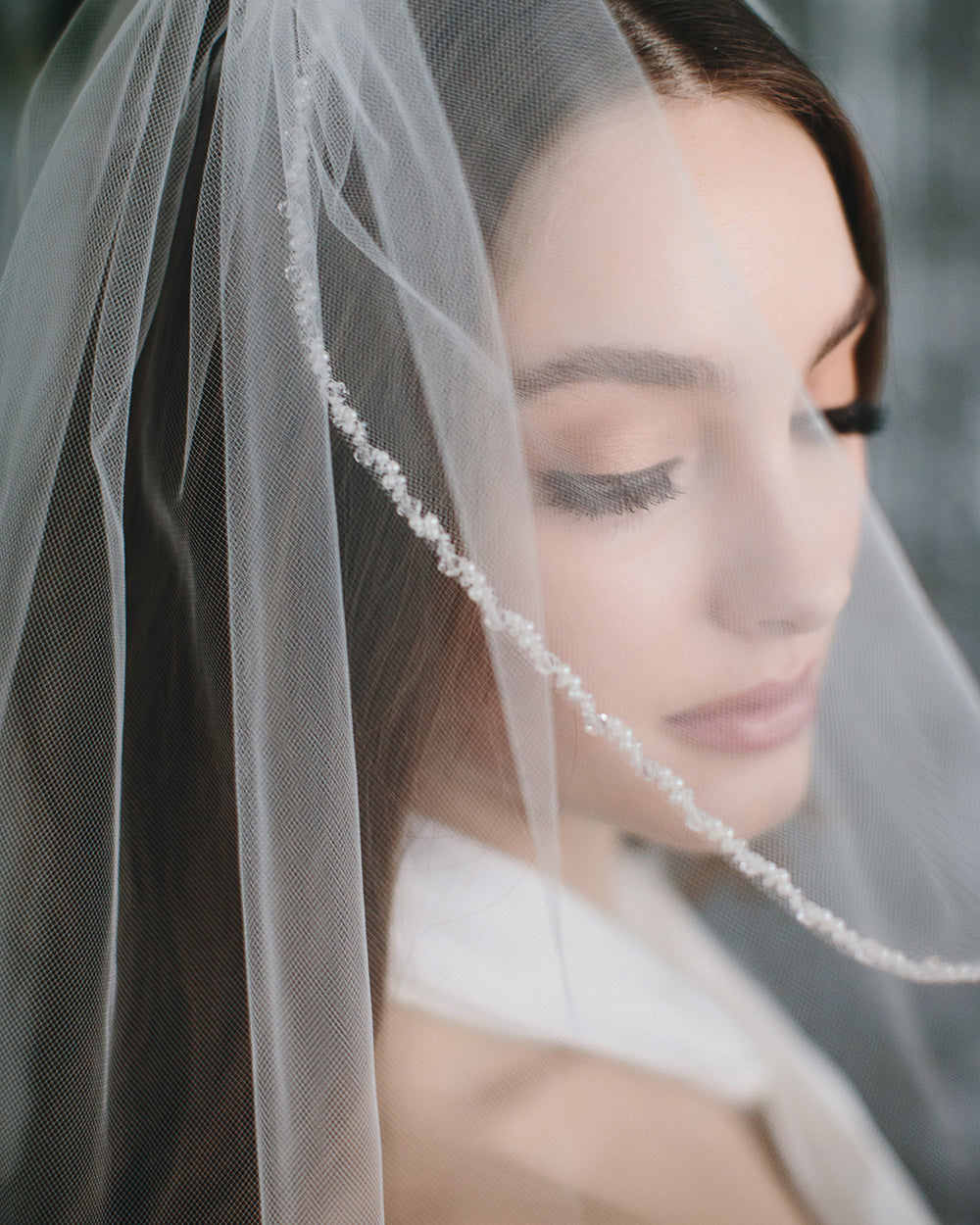 Kylie Crystal & Pearl Beaded Veil