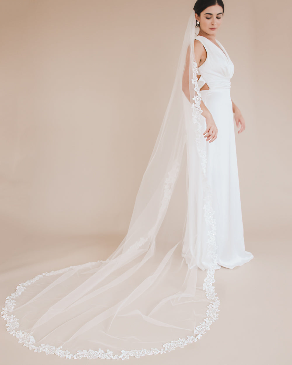 Althea Lace Cathedral Wedding Veil