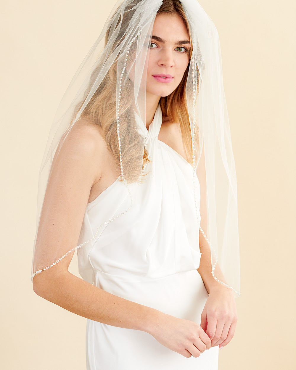 Pearl & Sequin Wedding Veil