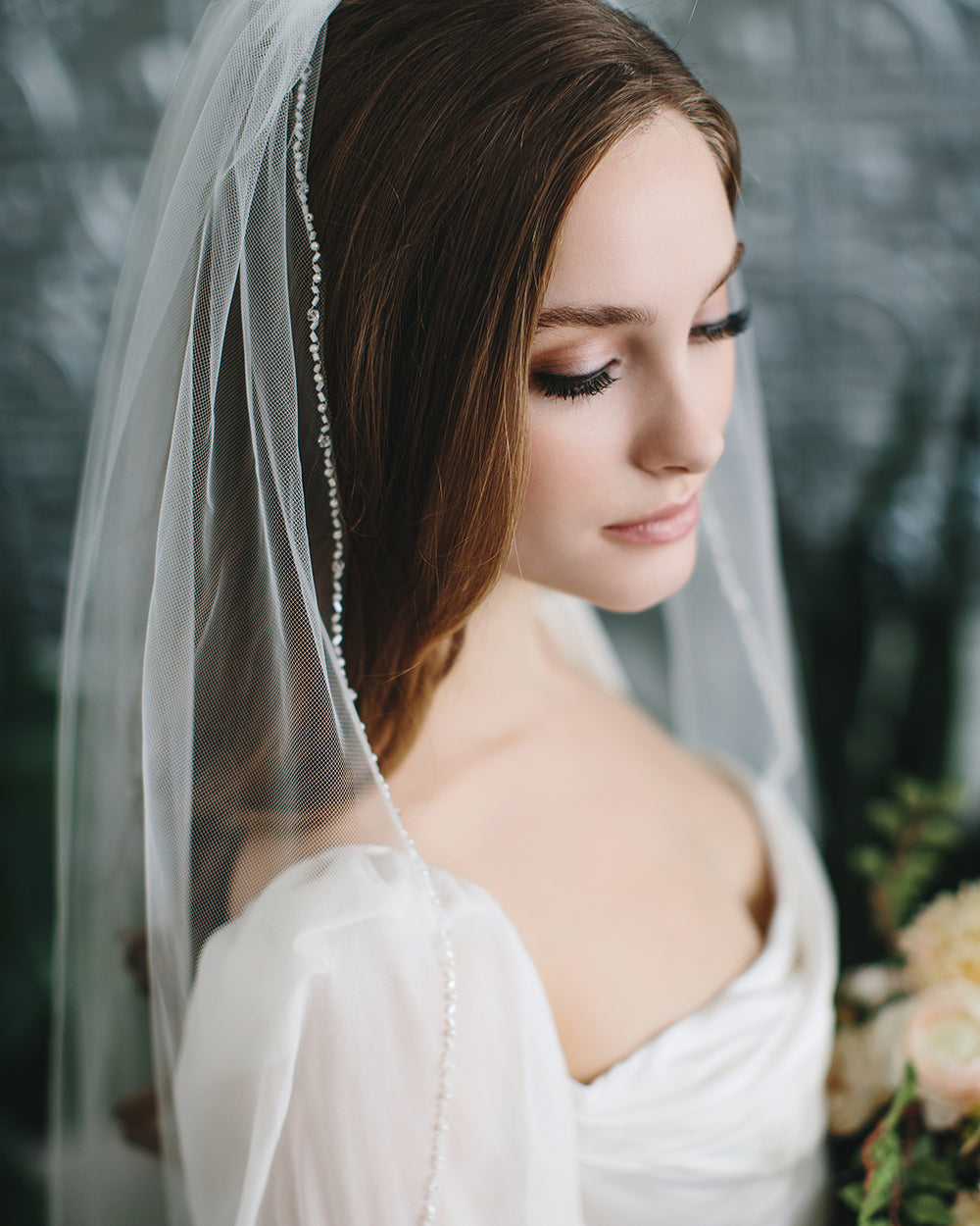 Barely There Beaded Veil